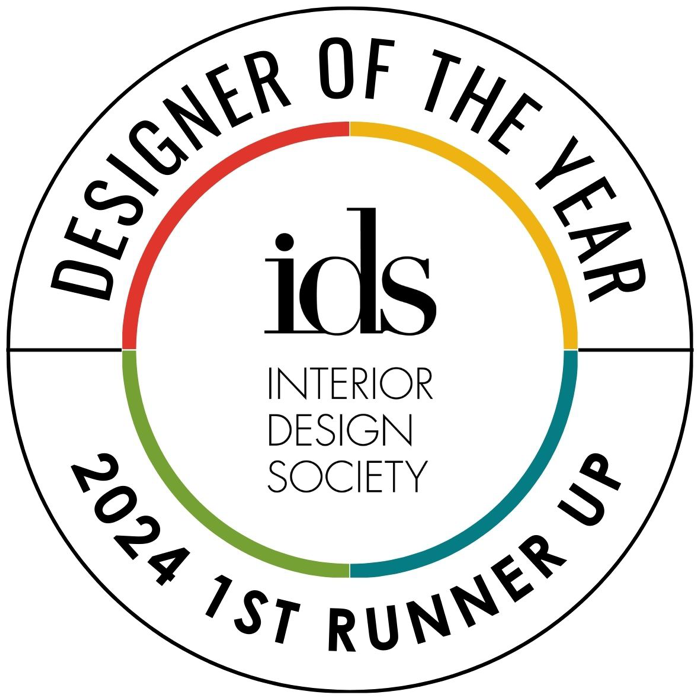 Interior Design Society Designer of the Year 2024 First Runner Up badge