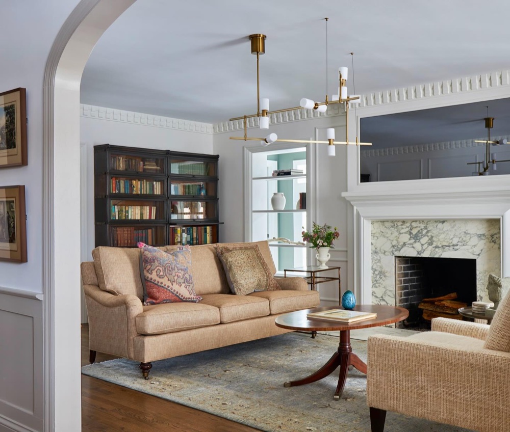 Living room, luxury renovation and interior design by Martire Custom Homes