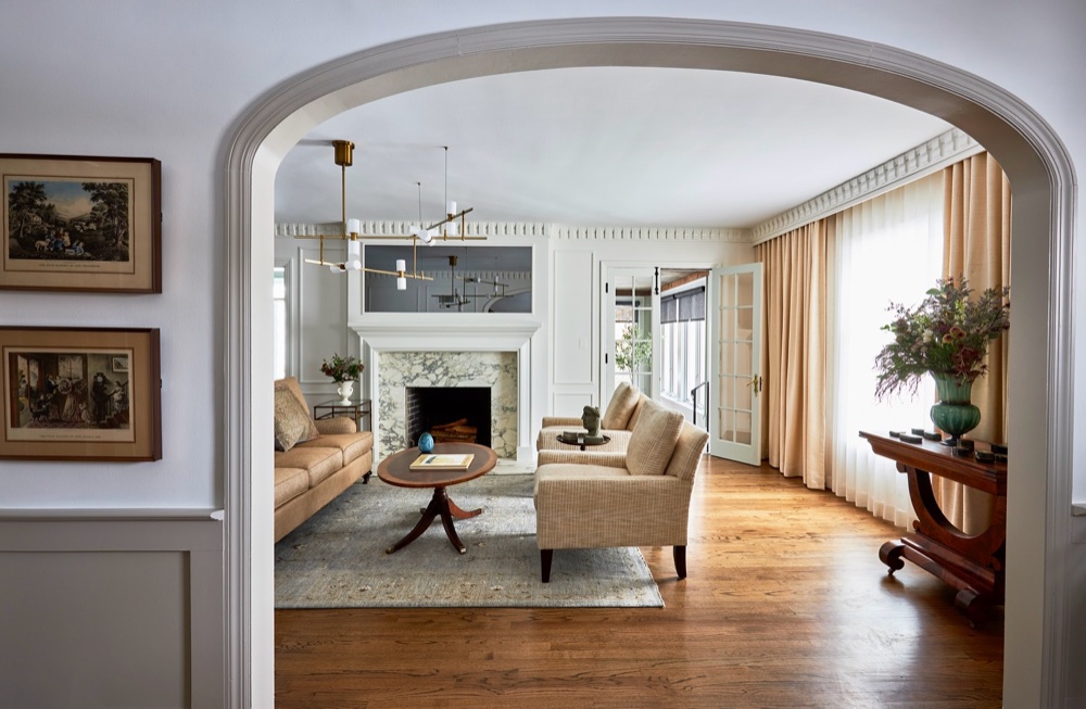Living room, luxury renovation and interior design by Martire Custom Homes