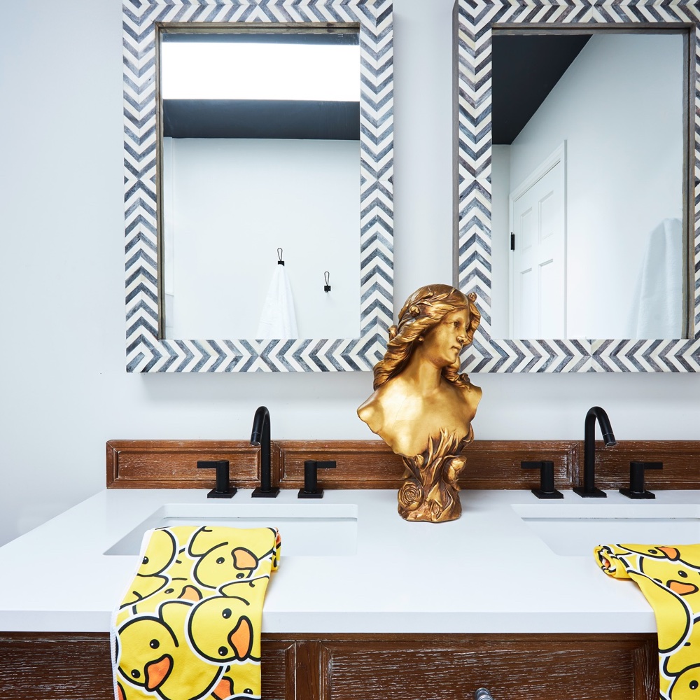 Primary bath, luxury renovation and interior design by Martire Custom Homes