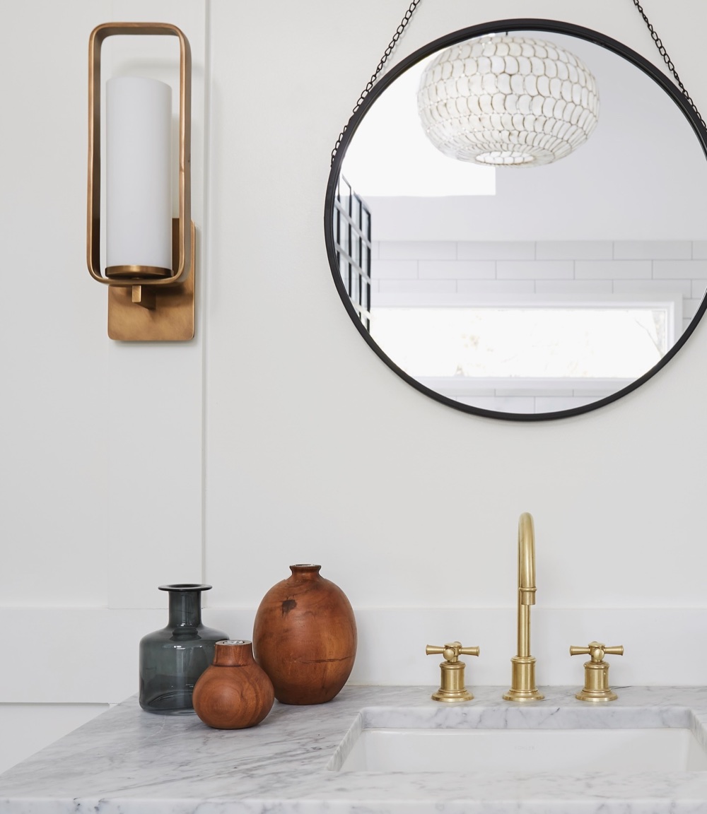 Primary bath detail, luxury renovation and interior design by Martire Custom Homes
